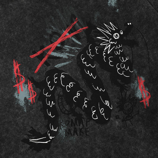 Creative Dragon Totem Print Short Sleeve